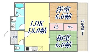 ゆたかコーポ2の物件間取画像